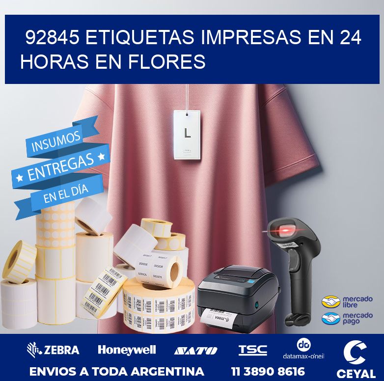 92845 ETIQUETAS IMPRESAS EN 24 HORAS EN FLORES