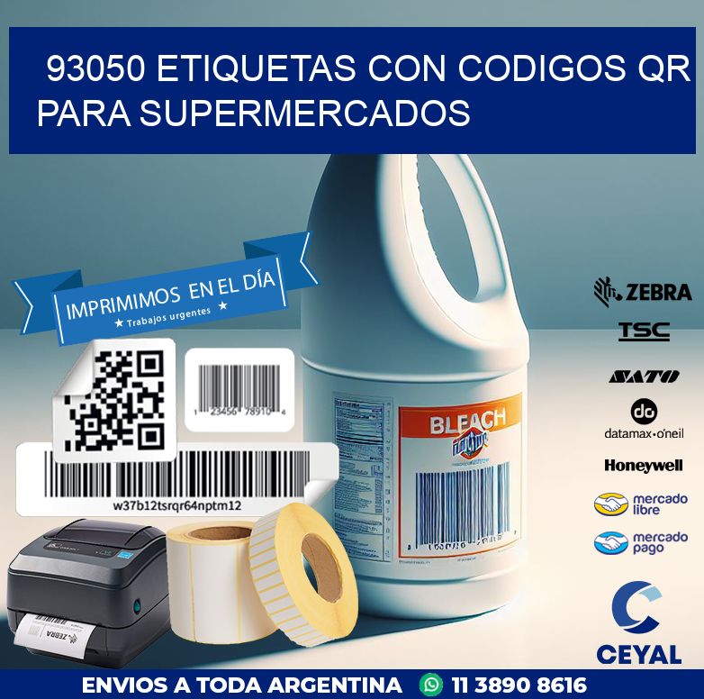 93050 ETIQUETAS CON CODIGOS QR PARA SUPERMERCADOS