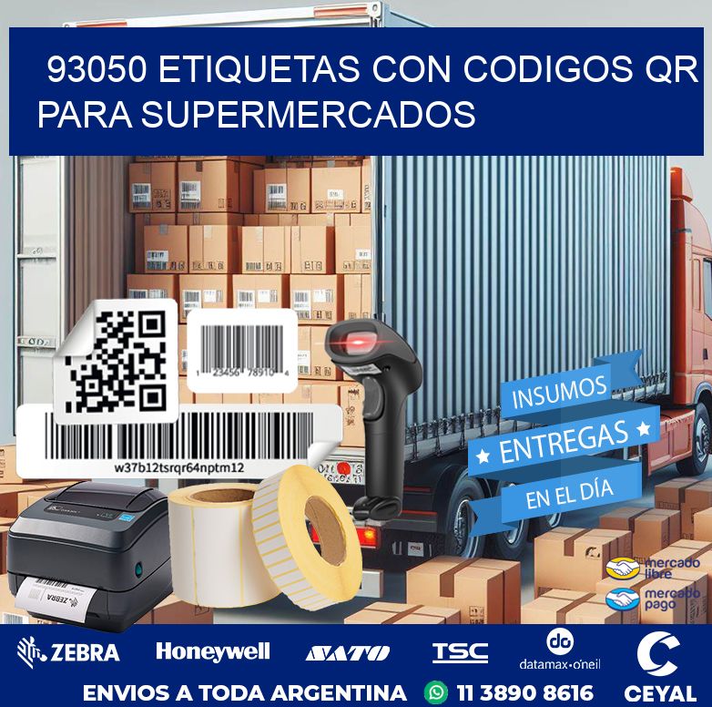 93050 ETIQUETAS CON CODIGOS QR PARA SUPERMERCADOS