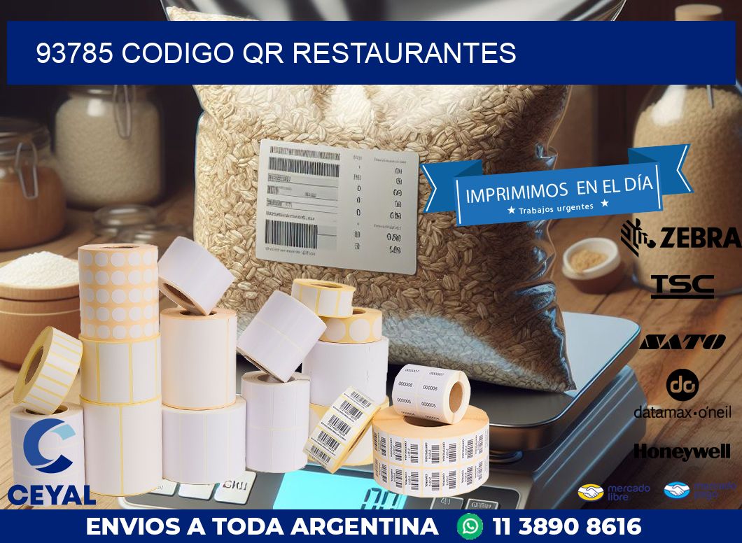 93785 CODIGO QR RESTAURANTES
