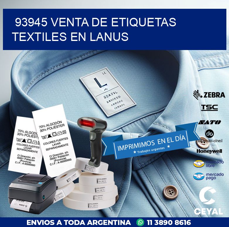 93945 VENTA DE ETIQUETAS TEXTILES EN LANUS