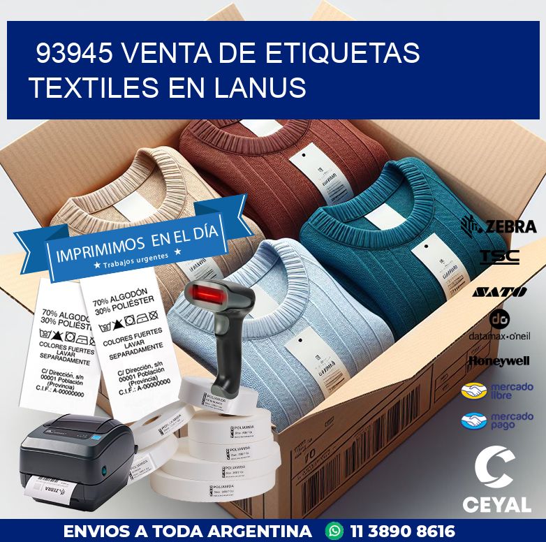 93945 VENTA DE ETIQUETAS TEXTILES EN LANUS