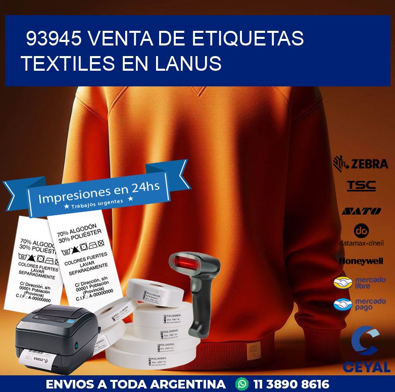 93945 VENTA DE ETIQUETAS TEXTILES EN LANUS
