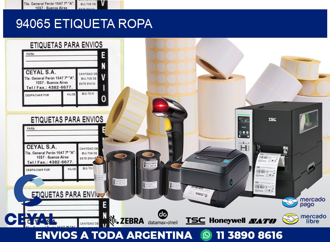 94065 ETIQUETA ROPA
