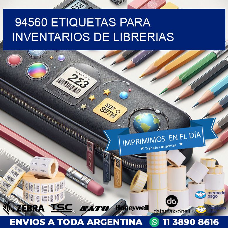 94560 ETIQUETAS PARA INVENTARIOS DE LIBRERIAS