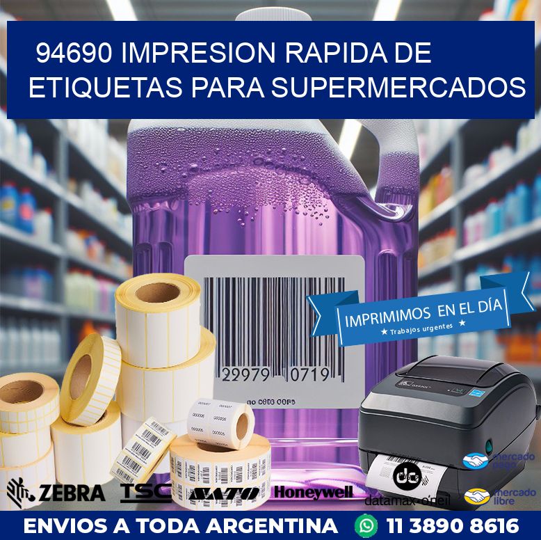 94690 IMPRESION RAPIDA DE ETIQUETAS PARA SUPERMERCADOS