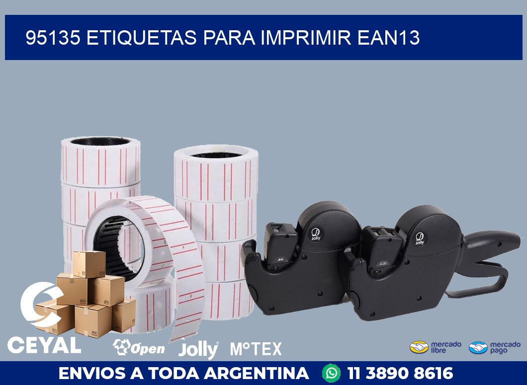 95135 ETIQUETAS PARA IMPRIMIR EAN13