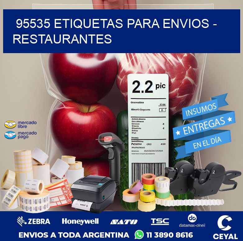 95535 ETIQUETAS PARA ENVIOS - RESTAURANTES