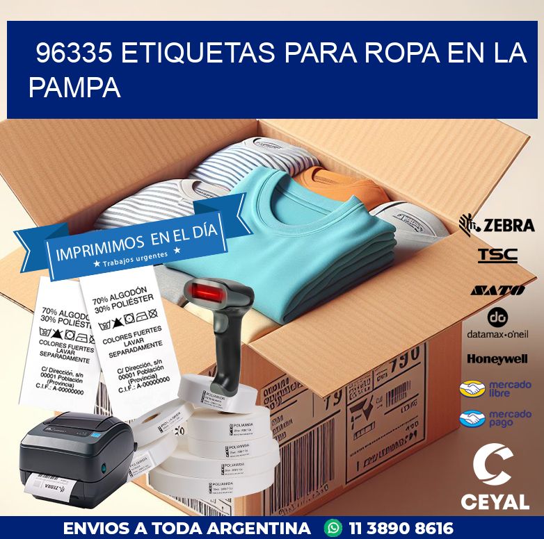 96335 ETIQUETAS PARA ROPA EN LA PAMPA