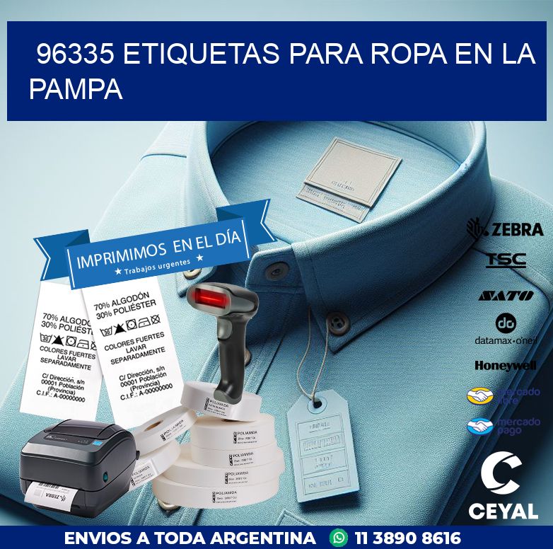 96335 ETIQUETAS PARA ROPA EN LA PAMPA