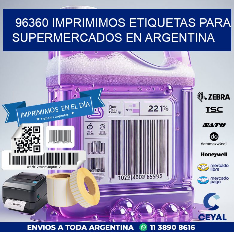 96360 IMPRIMIMOS ETIQUETAS PARA SUPERMERCADOS EN ARGENTINA