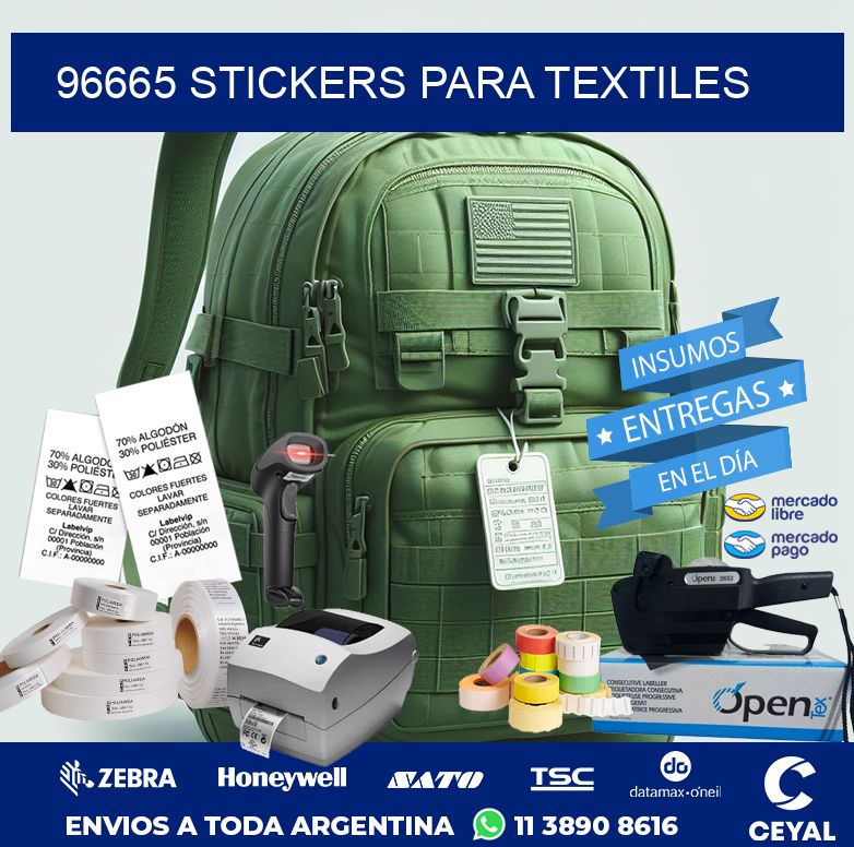 96665 STICKERS PARA TEXTILES