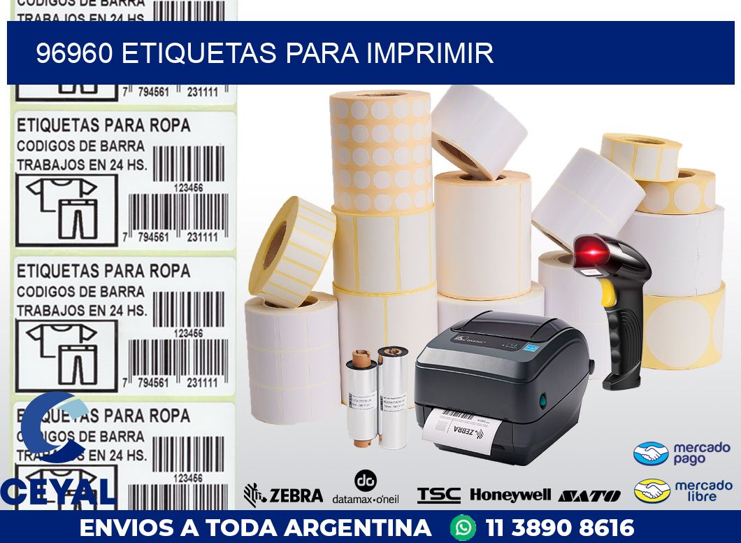 96960 ETIQUETAS PARA IMPRIMIR