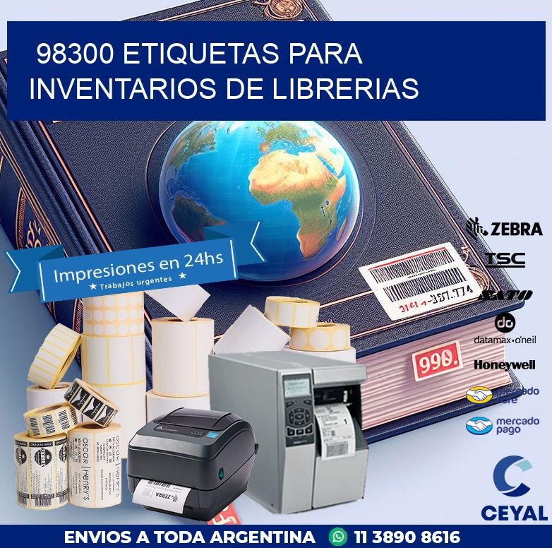 98300 ETIQUETAS PARA INVENTARIOS DE LIBRERIAS
