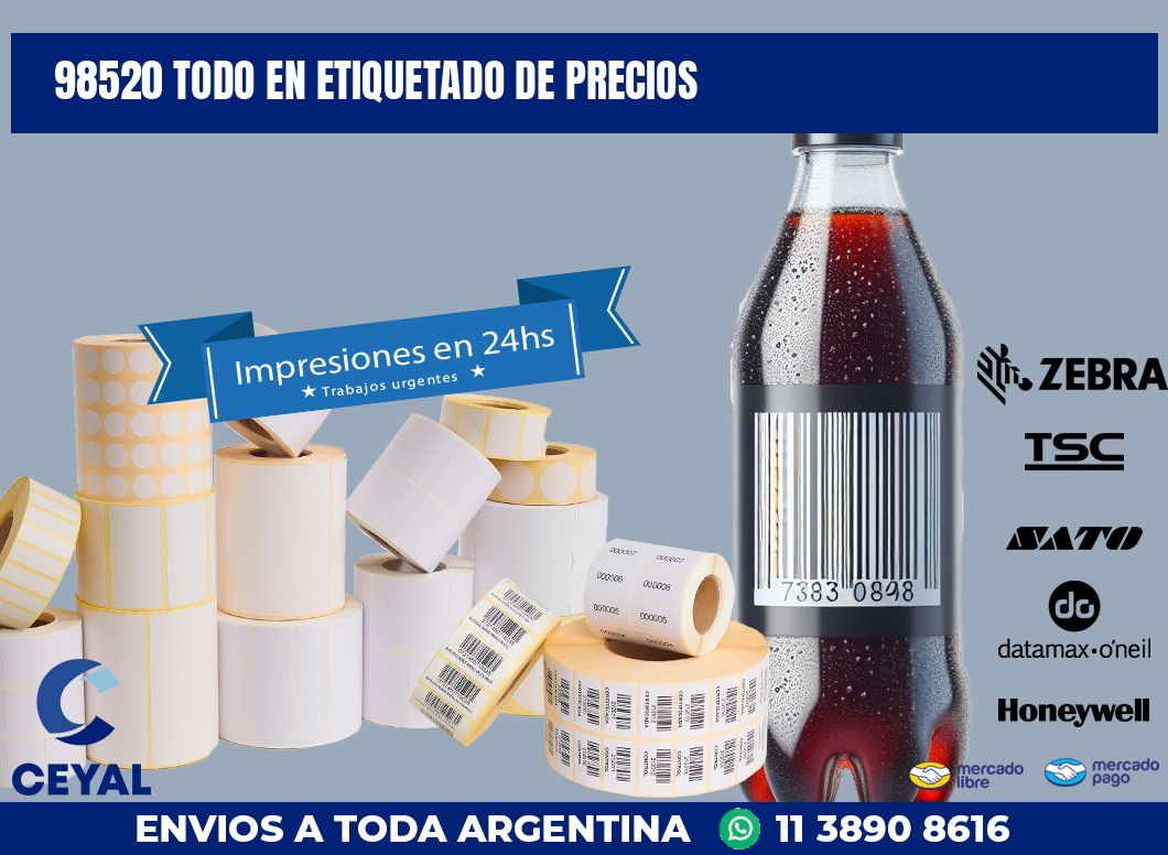 98520 TODO EN ETIQUETADO DE PRECIOS