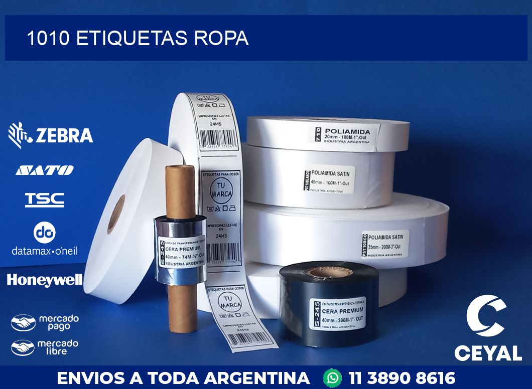 1010 ETIQUETAS ROPA