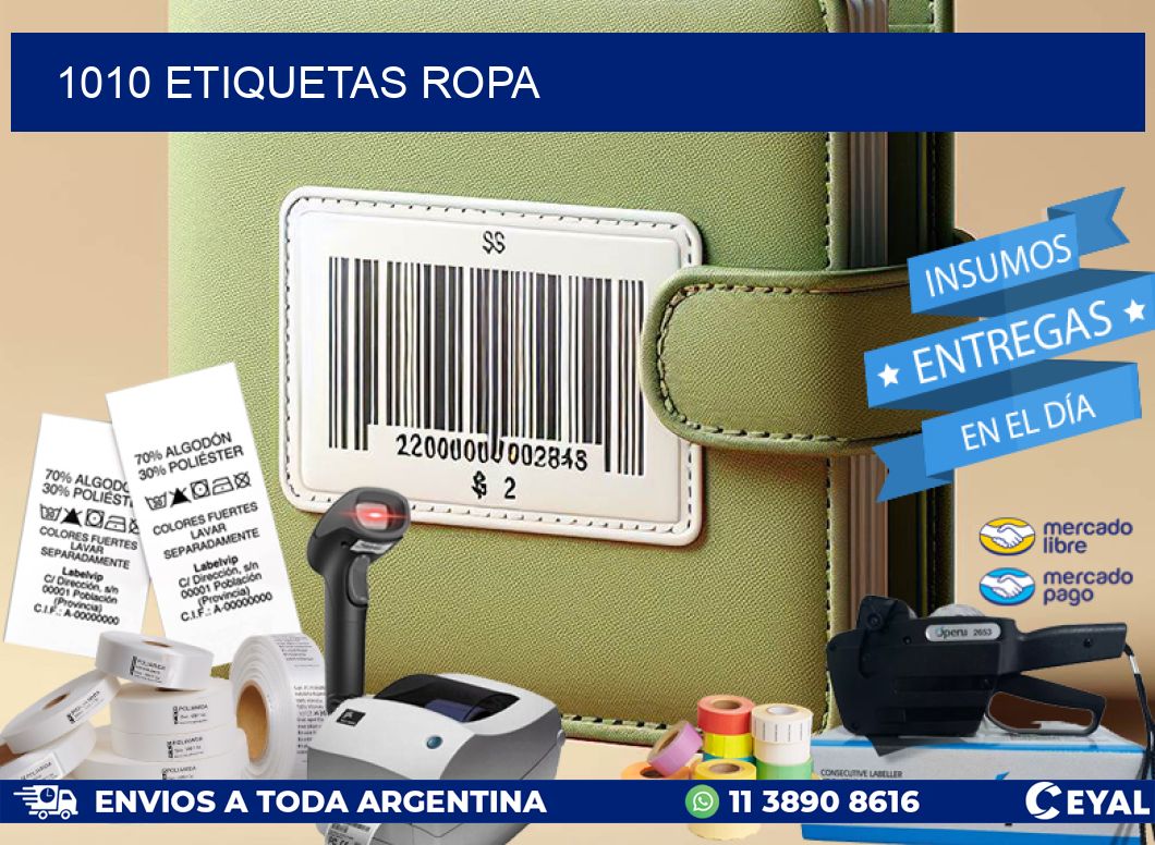 1010 ETIQUETAS ROPA