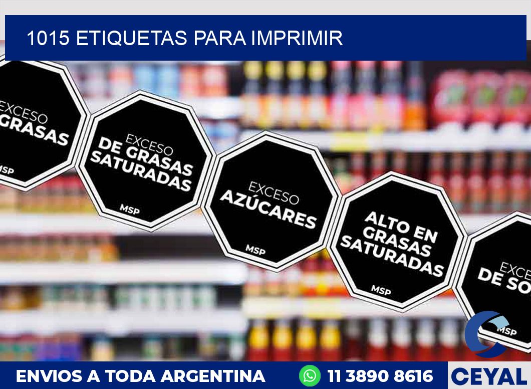 1015 ETIQUETAS PARA IMPRIMIR