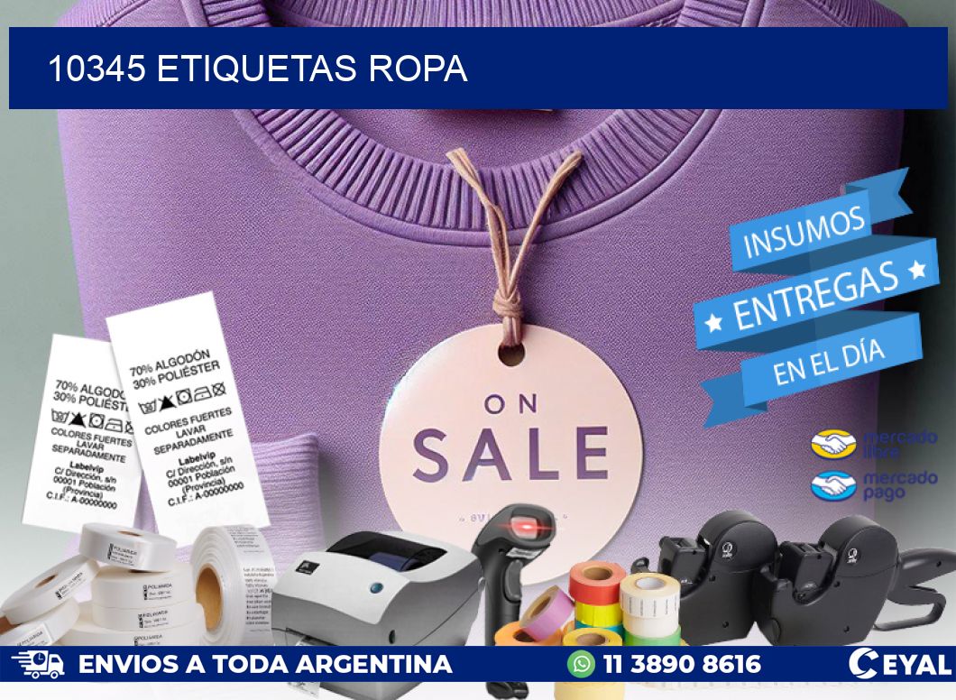 10345 ETIQUETAS ROPA