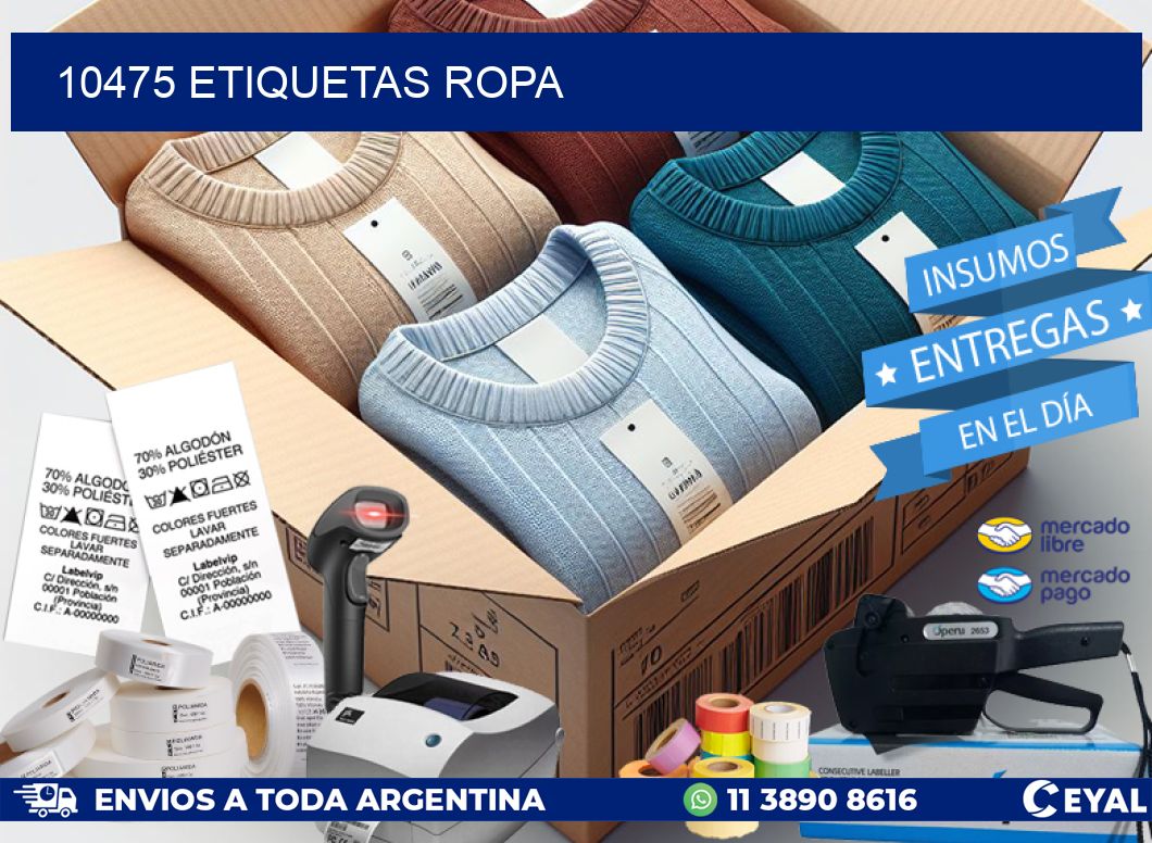 10475 ETIQUETAS ROPA