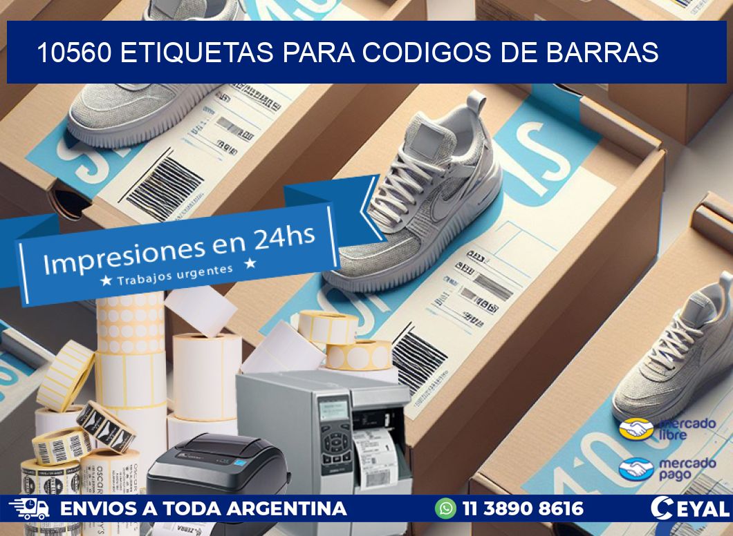 10560 ETIQUETAS PARA CODIGOS DE BARRAS