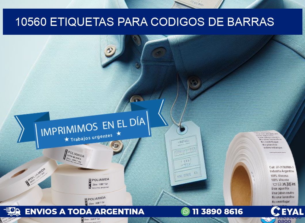 10560 ETIQUETAS PARA CODIGOS DE BARRAS