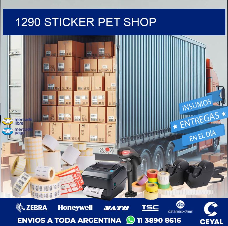 1290 STICKER PET SHOP