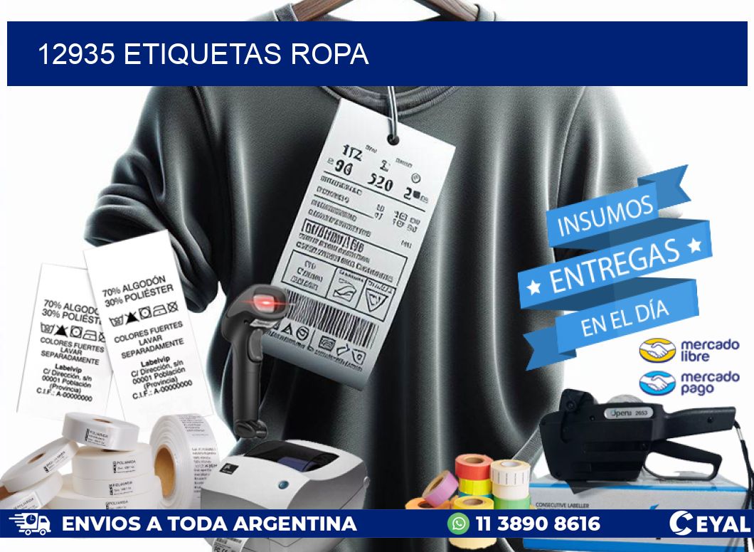 12935 ETIQUETAS ROPA