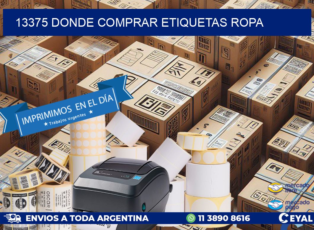 13375 DONDE COMPRAR ETIQUETAS ROPA