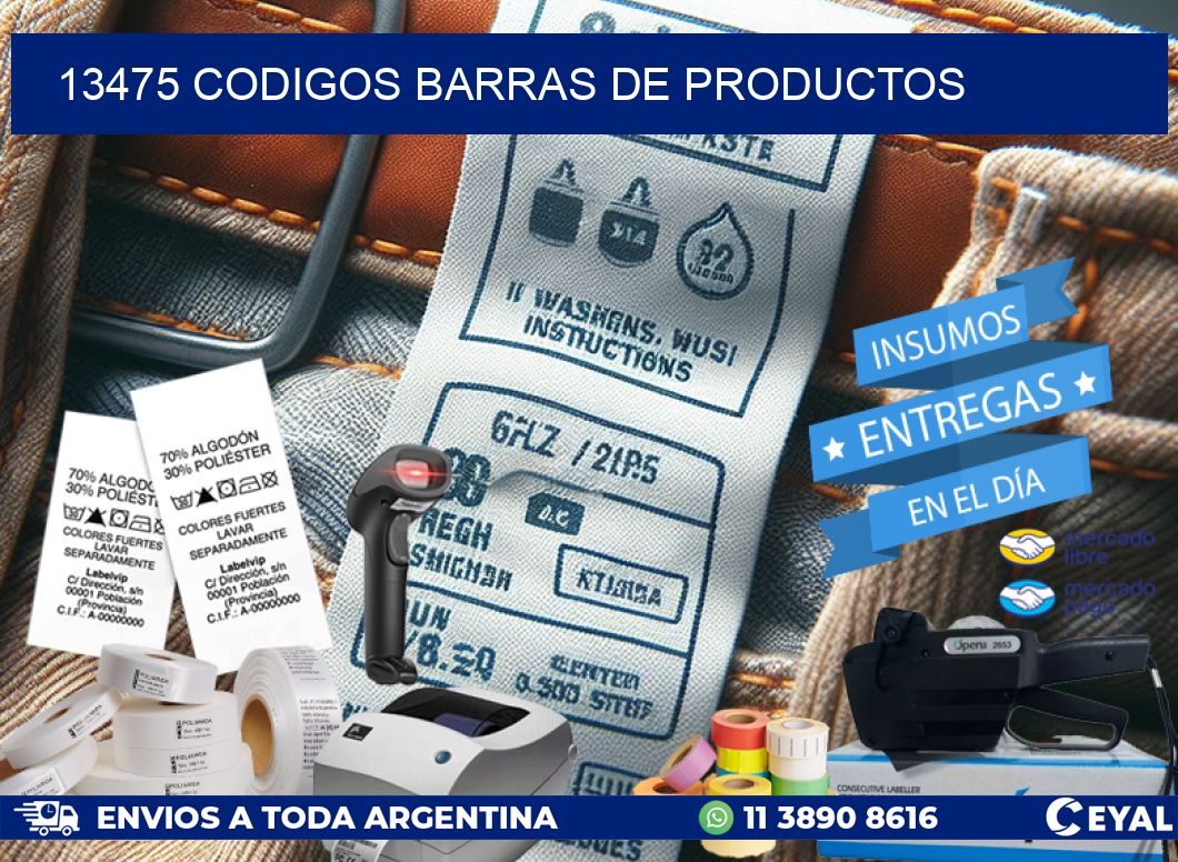 13475 CODIGOS BARRAS DE PRODUCTOS