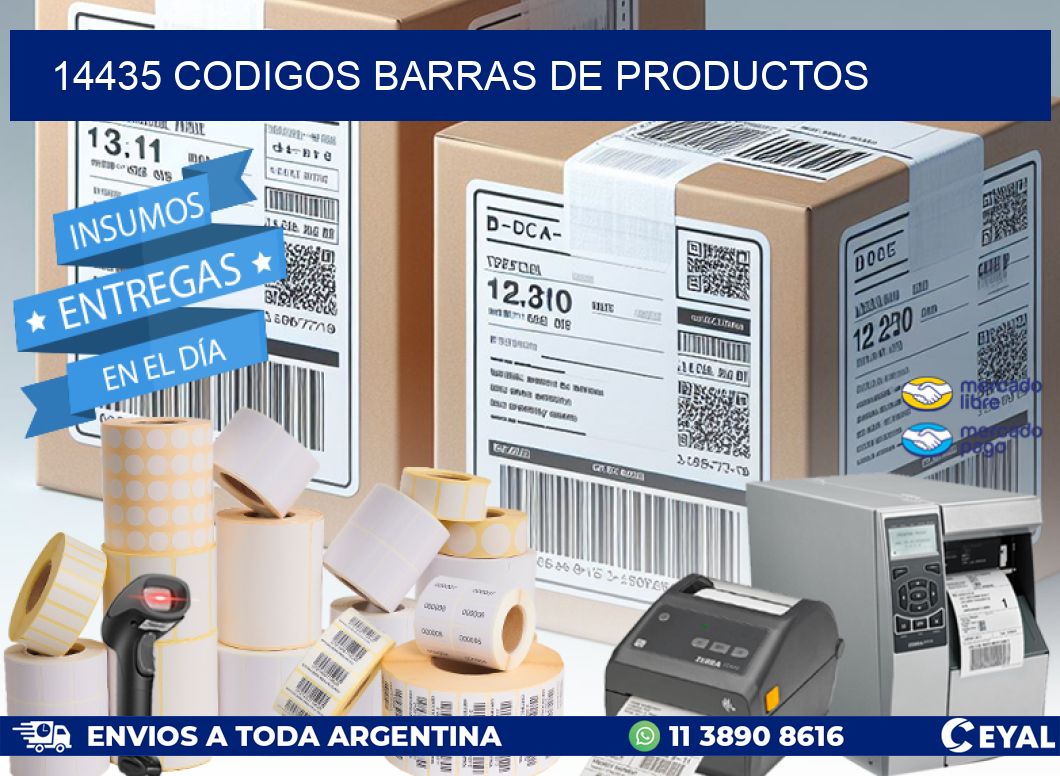 14435 CODIGOS BARRAS DE PRODUCTOS
