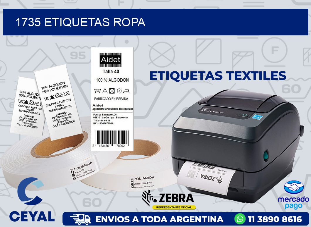 1735 ETIQUETAS ROPA