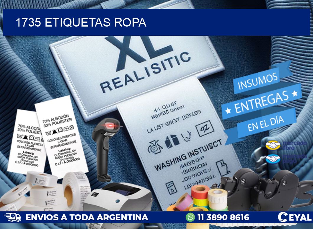 1735 ETIQUETAS ROPA
