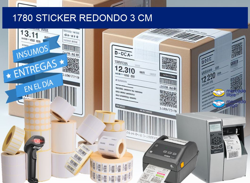 1780 STICKER REDONDO 3 CM