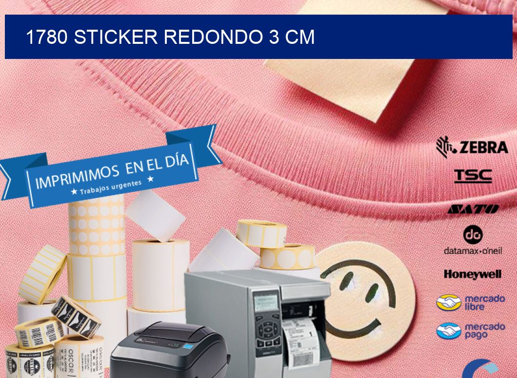 1780 STICKER REDONDO 3 CM