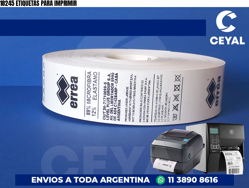 18245 ETIQUETAS PARA IMPRIMIR