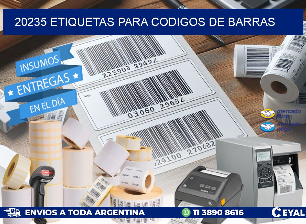 20235 ETIQUETAS PARA CODIGOS DE BARRAS
