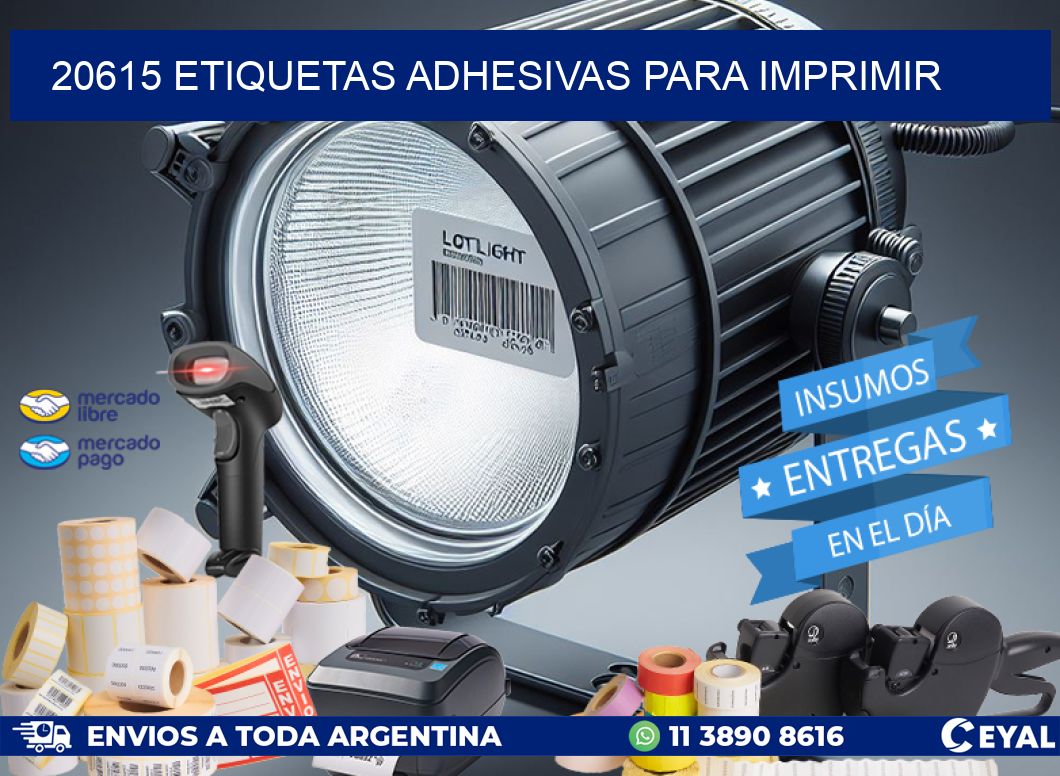 20615 Etiquetas adhesivas para imprimir