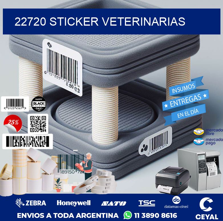 22720 STICKER VETERINARIAS