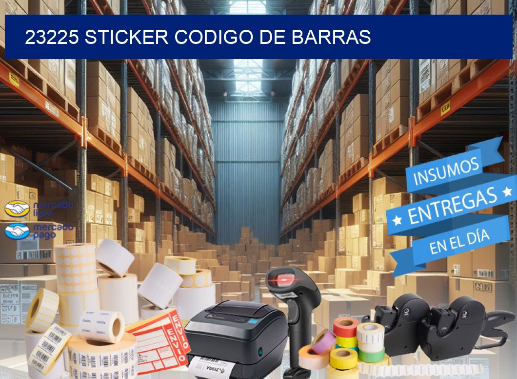 23225 STICKER CODIGO DE BARRAS