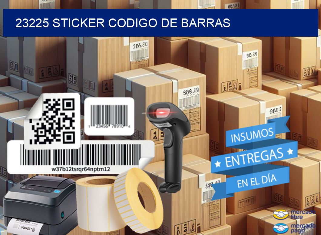 23225 STICKER CODIGO DE BARRAS