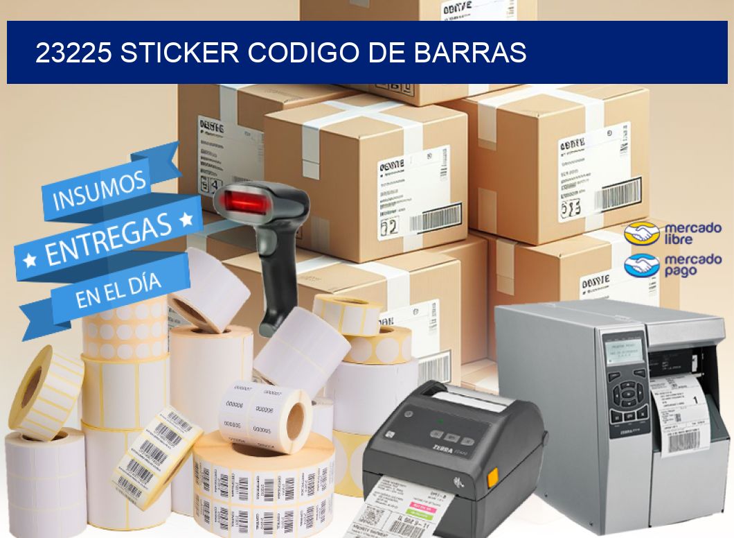23225 STICKER CODIGO DE BARRAS