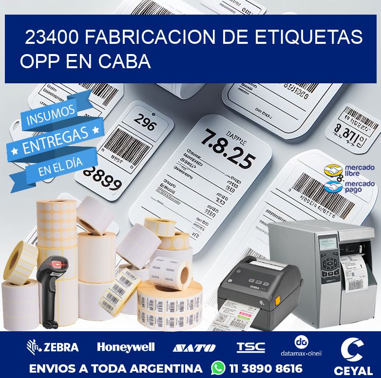 23400 FABRICACION DE ETIQUETAS OPP EN CABA