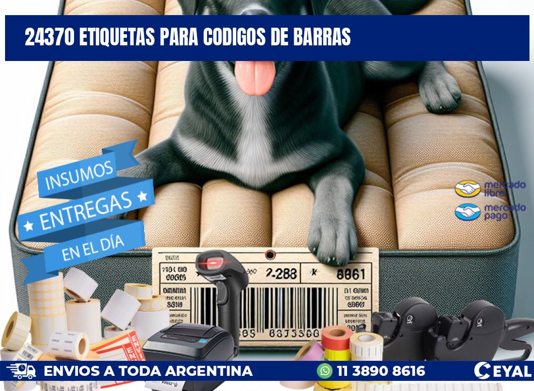 24370 ETIQUETAS PARA CODIGOS DE BARRAS