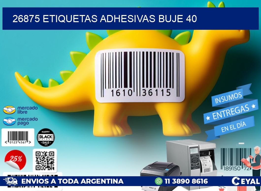 26875 ETIQUETAS ADHESIVAS BUJE 40