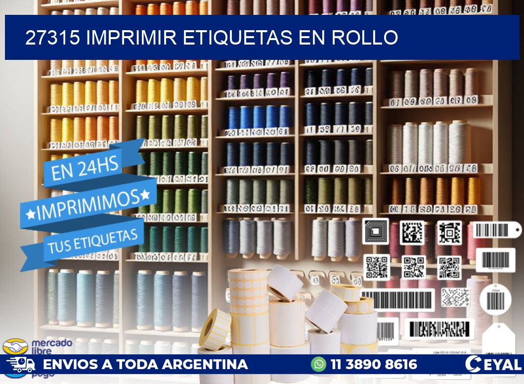 27315 imprimir etiquetas en rollo