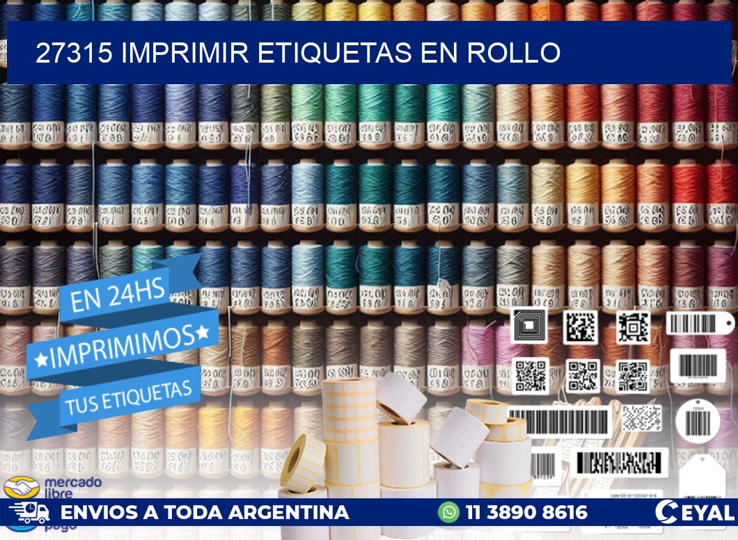 27315 imprimir etiquetas en rollo
