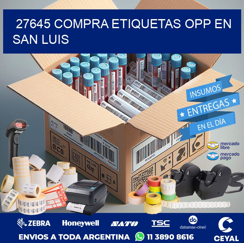 27645 COMPRA ETIQUETAS OPP EN SAN LUIS