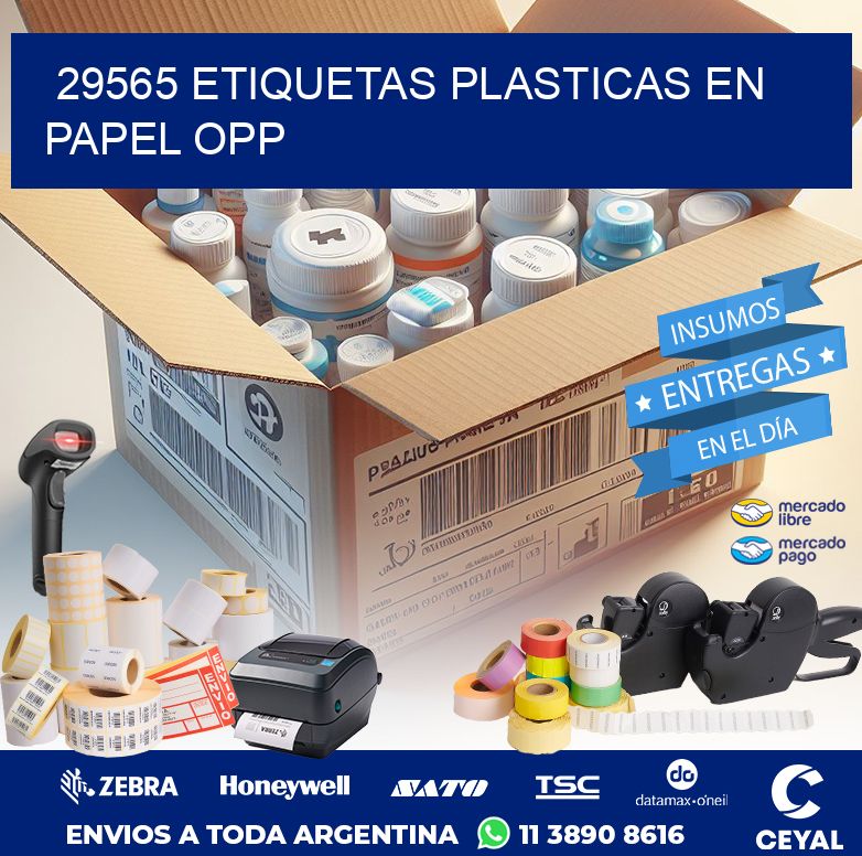 29565 ETIQUETAS PLASTICAS EN PAPEL OPP