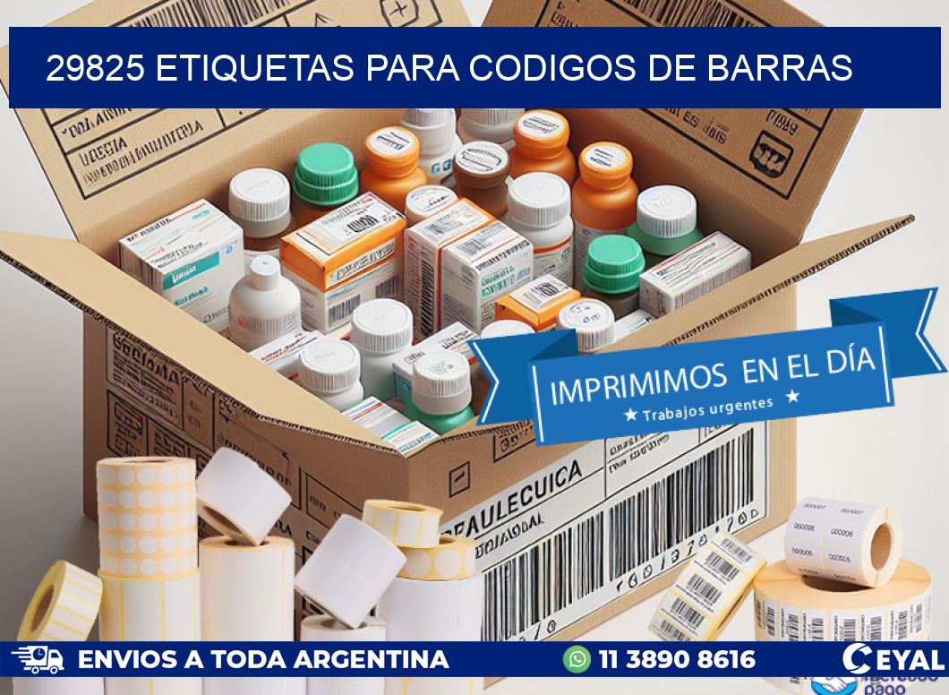 29825 ETIQUETAS PARA CODIGOS DE BARRAS